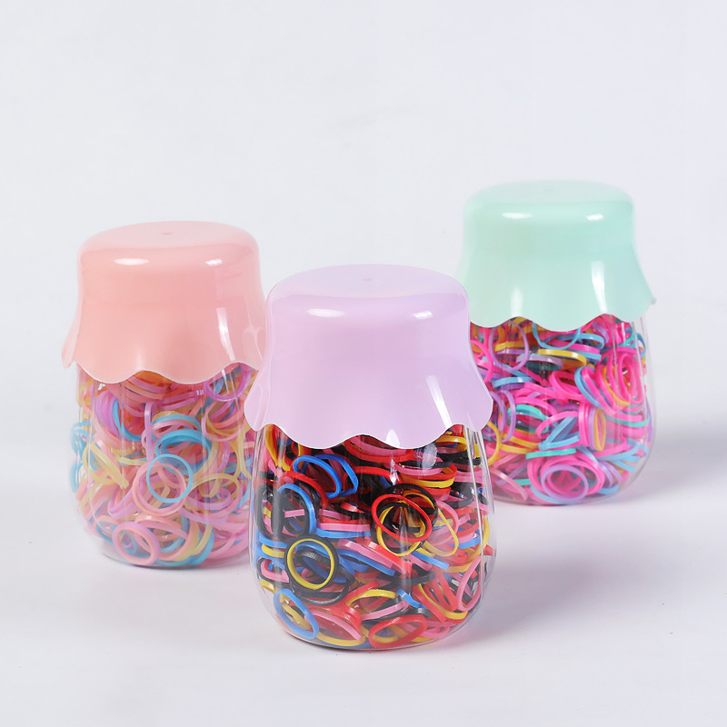 Children's Hair String Does Not Hurt Hair Rubber Band Girls Baby Strong Pull Constantly Boxed Hairtie Disposable Rubber Band