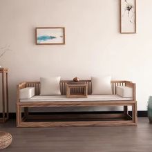 新中式罗汉床实木推拉现代古风沙发两用简约贵妃沙发床一体两用