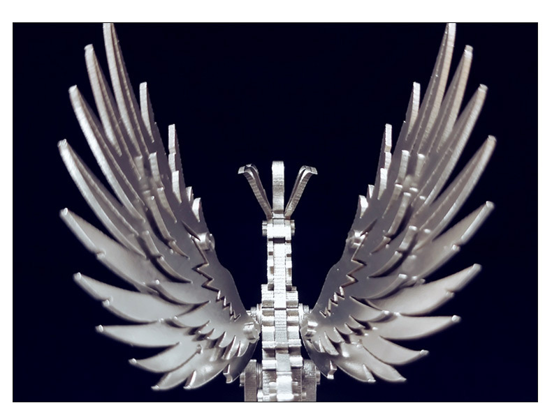 钢魔兽凤凰朱雀立体金属模型机械组装成年手工拼装拼图高难度玩具