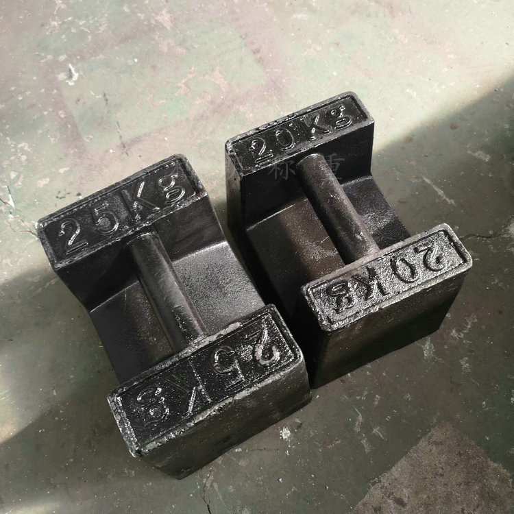 云南20公斤铸铁砝码电梯配重使用 m1等级20kg砝码电子秤校准使用
