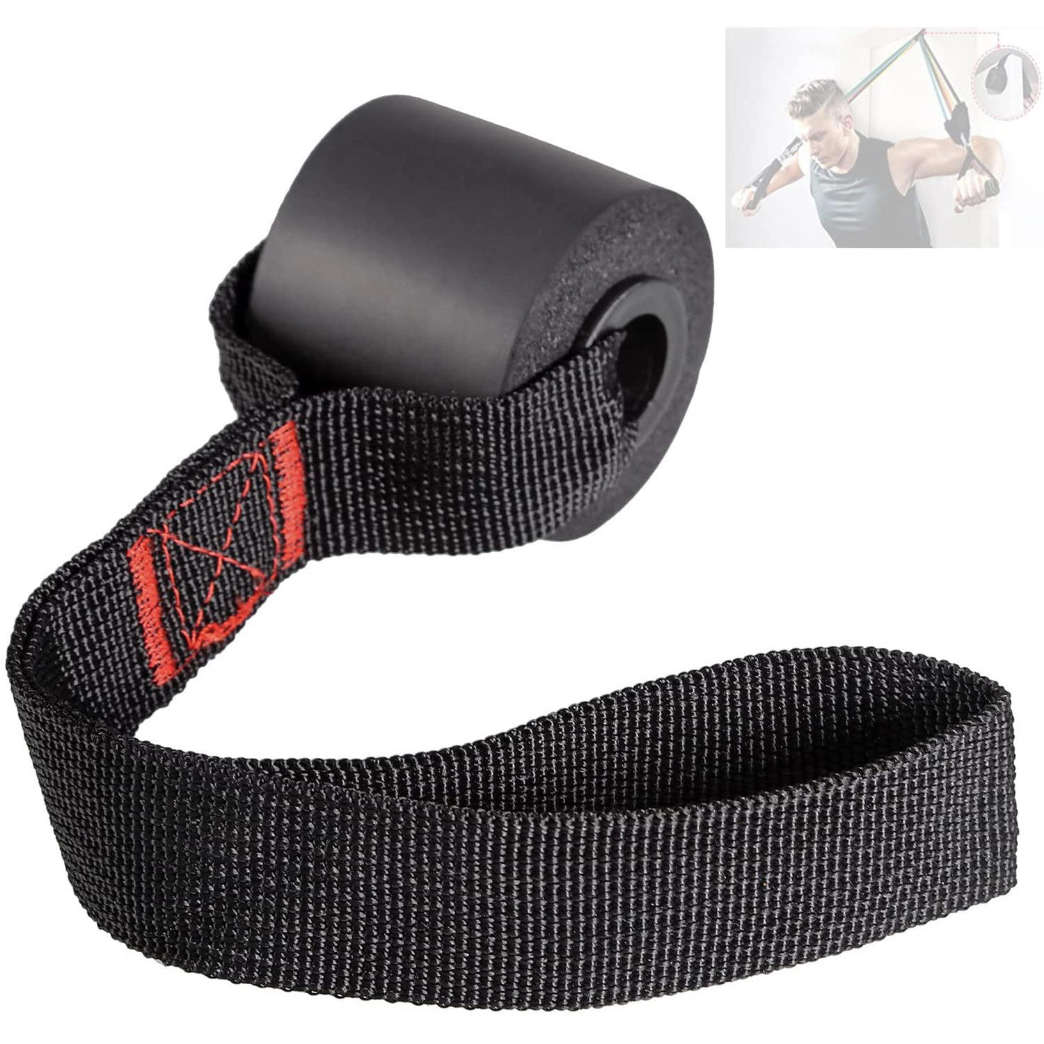 多功能悬挂拉力带门上扣件弹力阻力绳拉力绳健身配件门扣门锚