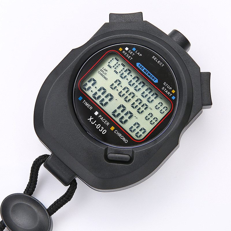 秒表计时器学生裁判比赛田径跑步训练运动健身双排100道电子秒表