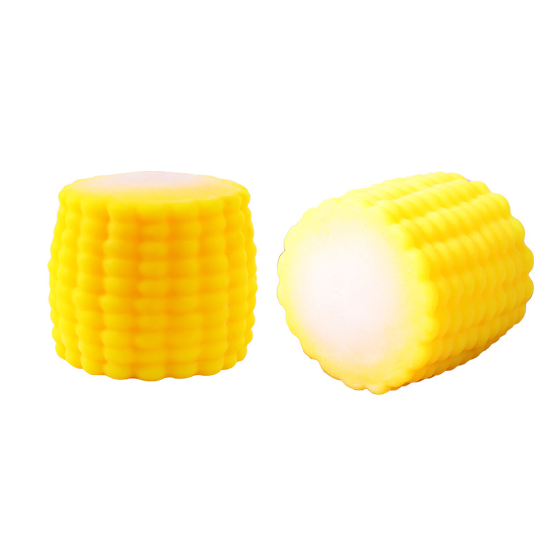 Factory Direct Supply Corn Squeezing Toy Decompression Small Toys Vent Corn Vegetable Filling Powder Decompression Toy One Piece Dropshipping