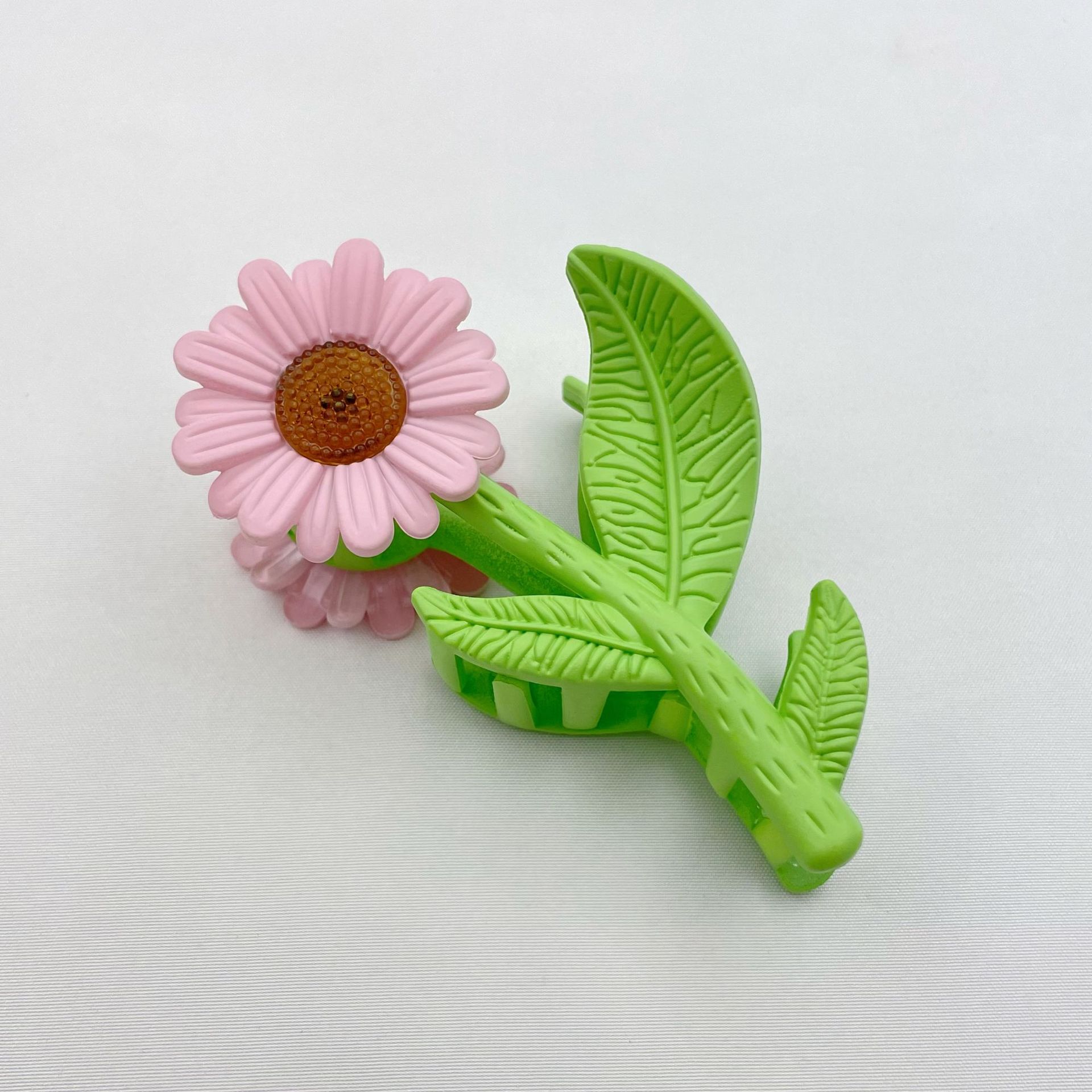 Cross-Border Frosted Sunflower Flower Grip Back Head Updo Shark Clip Hairpin Hair Accessories Female Headdress Wholesale