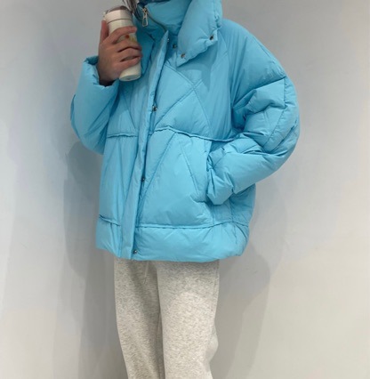 722冬季新款女装韩版宽松休闲双领米索羽绒服外套女-阿里巴巴