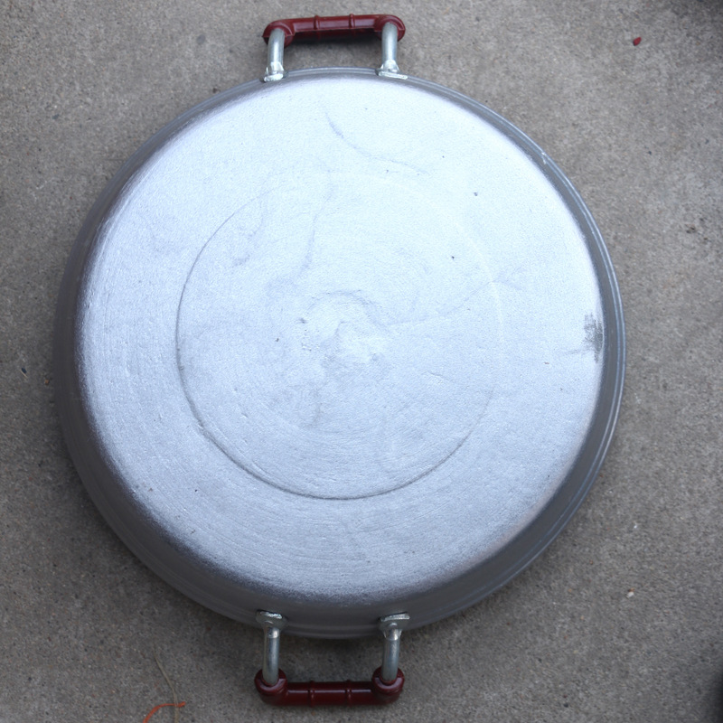 批发小平锅煎锅不粘锅烙饼家用煎饺炕饼铝制加厚水煎包平底锅商用