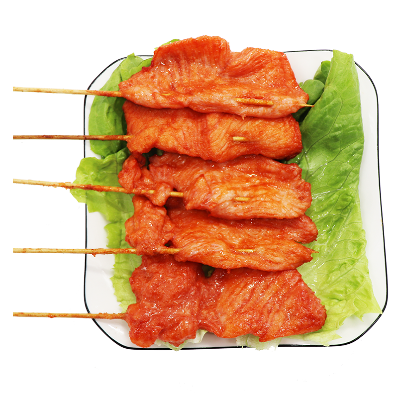 豪特舒里脊肉串整箱10包/箱40串 新鲜冷冻里脊肉片烧烤食材手抓饼