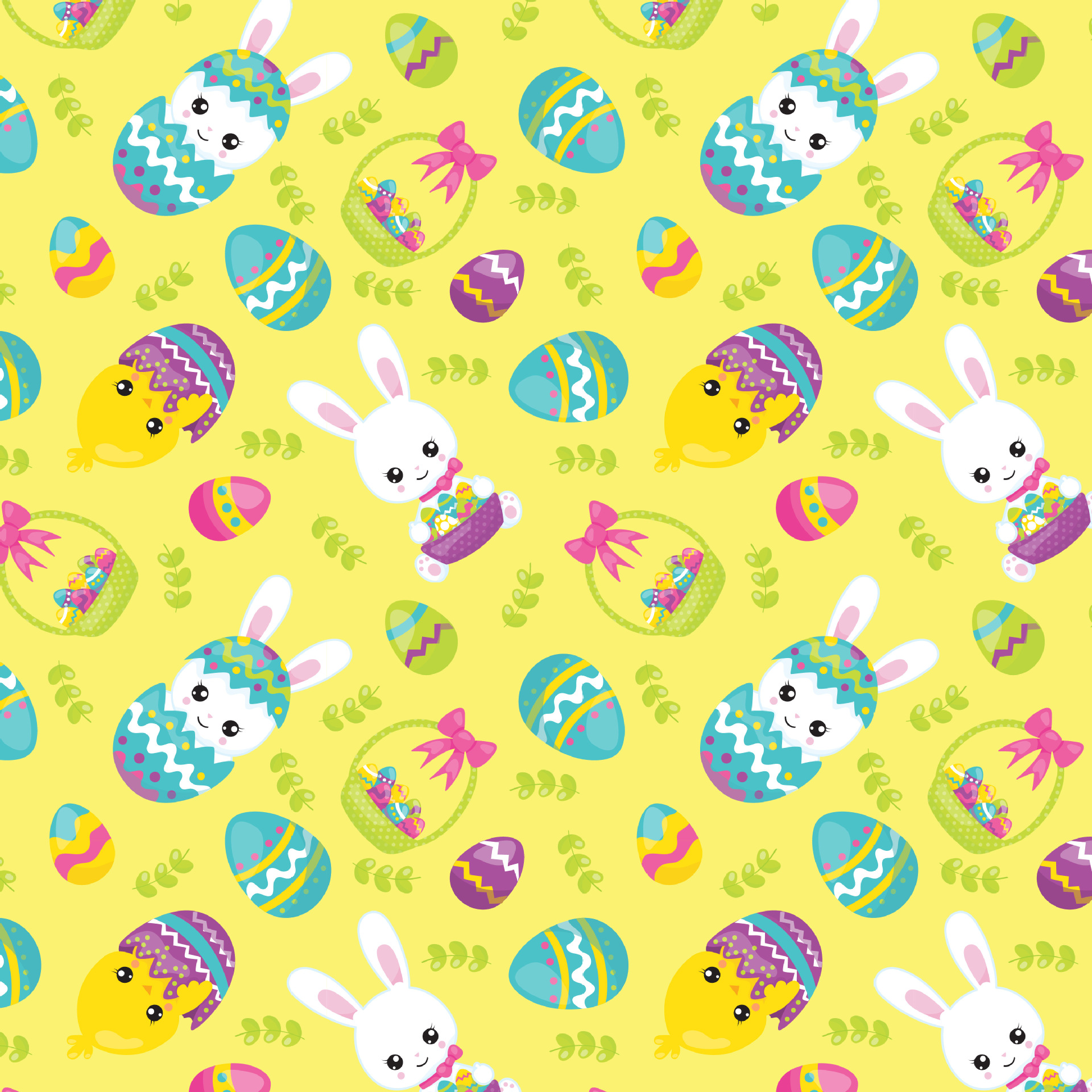 预售复活节 兔子彩蛋装饰布 数码印花纯棉布料棉布布组布头