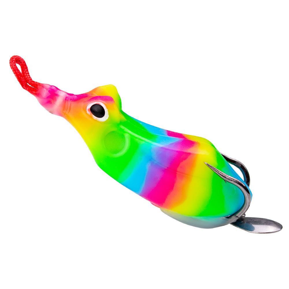 新款雷蛙14g仿生黑鱼专杀改装远投重草软饵单钩淡水鱼饵路亚假饵