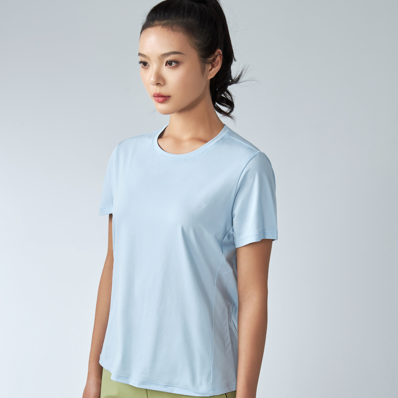 Quick Drying Clothes Outdoor T-shirt Short Sleeve Sportswear Sweatshirt Wholesale Fitness Thin Ice Silk Outdoor Quick-Drying T-shirt Women