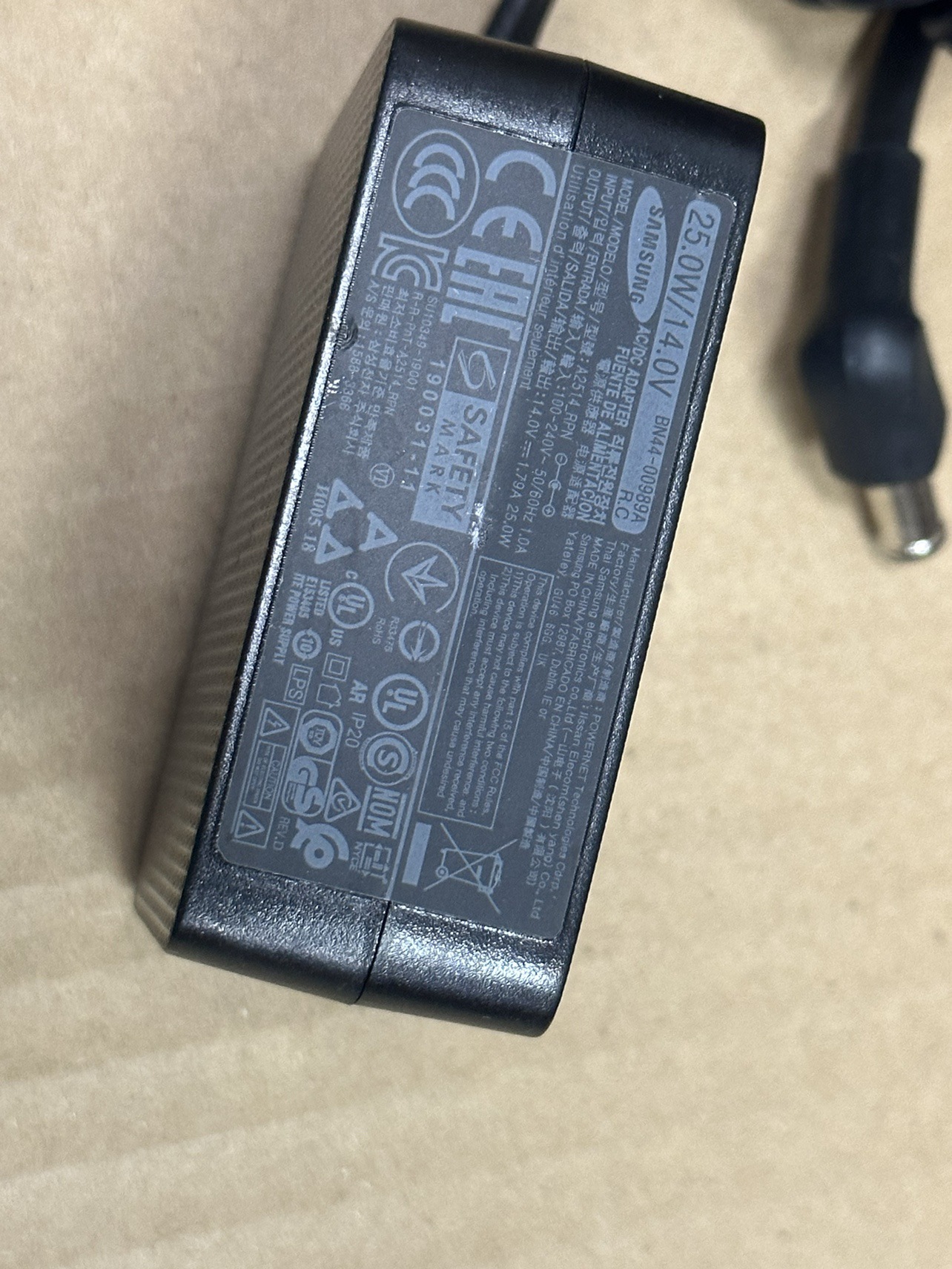 适用三星s24d390hl电源适配器 a2514-rpn/ksm/dpn/fpn 14v1.