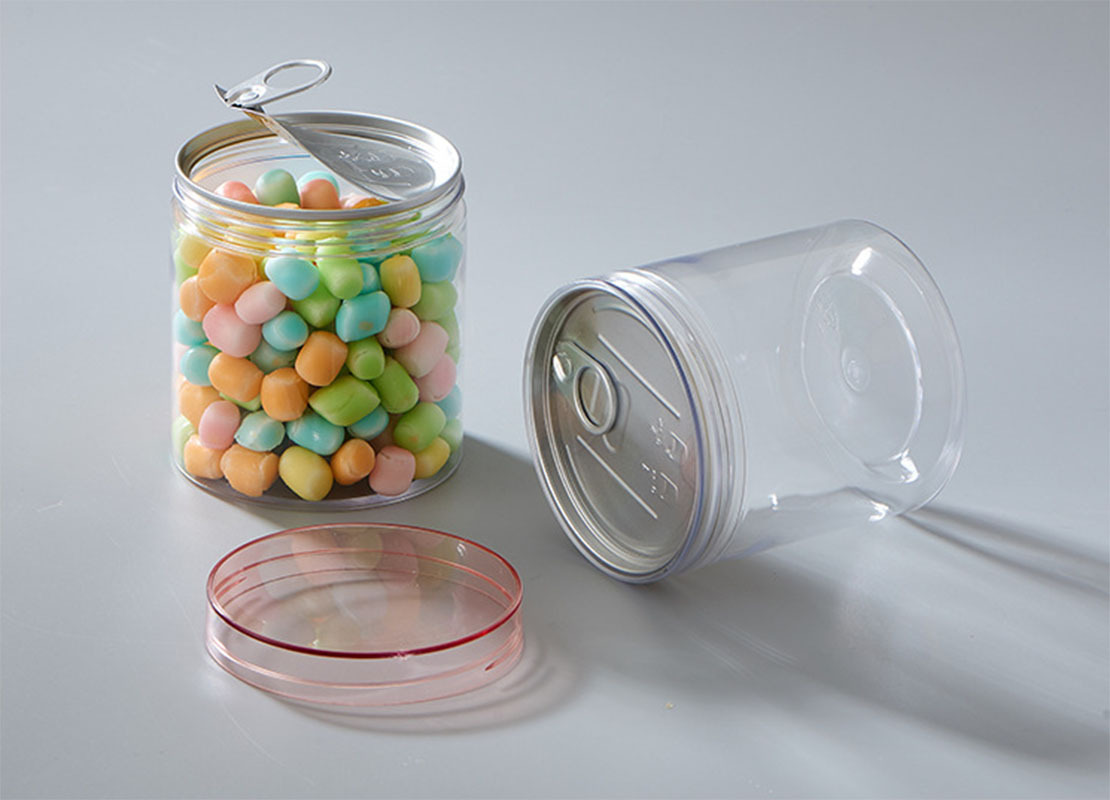 新款易拉罐 密封塑料罐水晶罐水晶易拉罐易撕罐 食品罐食品瓶-阿里巴