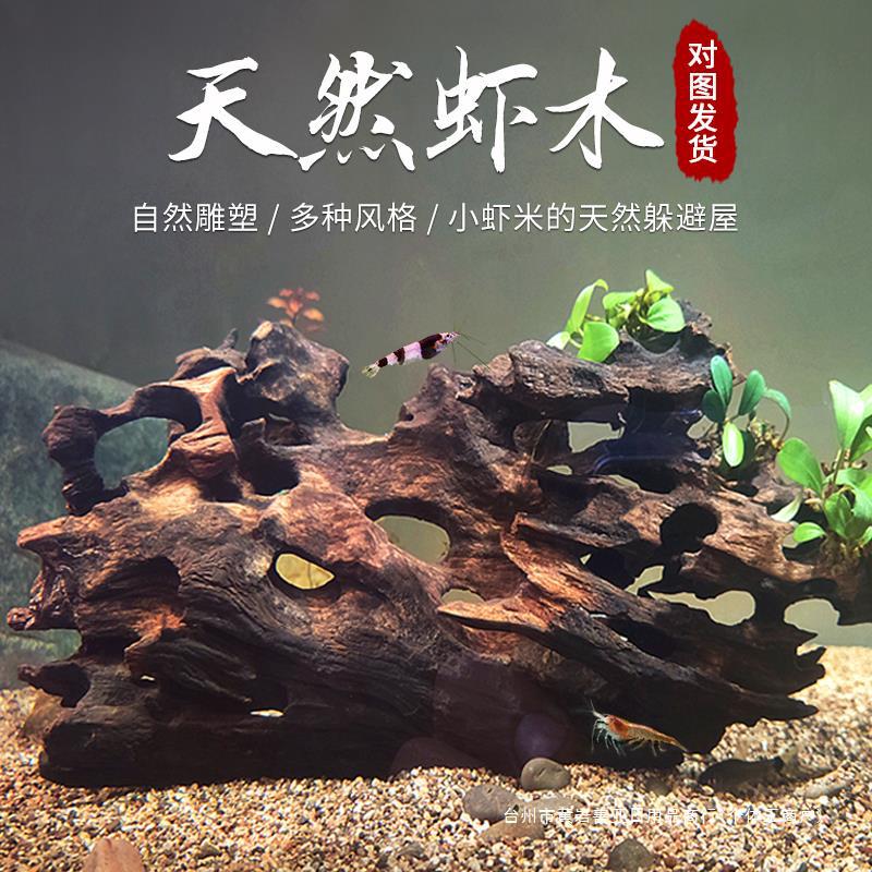 天然虾木沉木蜂窝木造景水族微景观鱼虾躲避屋鱼缸造景装饰观赏虾
