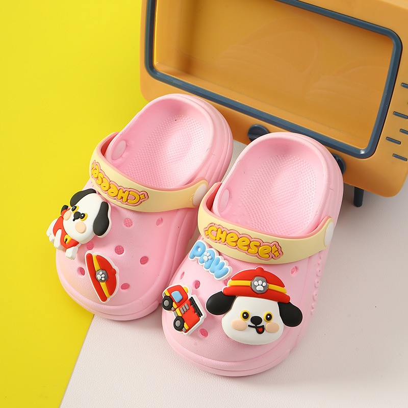 Children's Hole Shoes Summer Boys Cartoon Non-Slip Soft Bottom Baby Cute Indoor and Outdoor Closed-Toe Slippers Sandals Wholesale