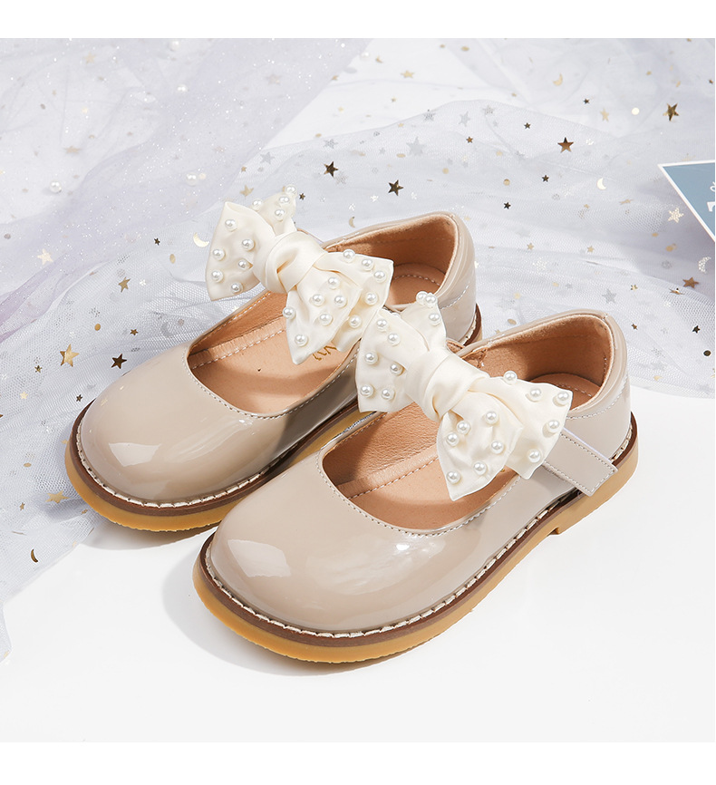 玛丽珍女童单鞋2021秋季新款宝宝公主鞋儿童豆豆小皮鞋黑色学生鞋