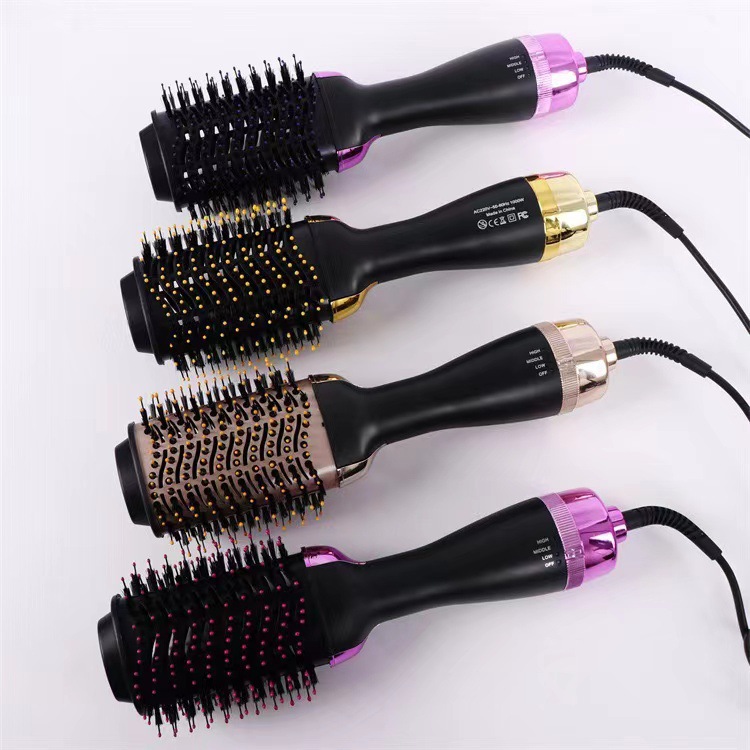 Amazon New 2-in-1 Hot Air Comb/Anion Blowing Combs Hair Curler Straight Comb Electric Hair Dryer Household
