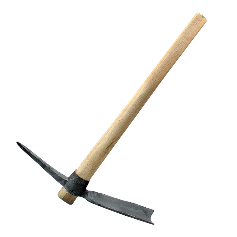 锻打十字镐大号洋搞头挖树根户外镐锄军工开垦挖笋铁镐农用锄头
