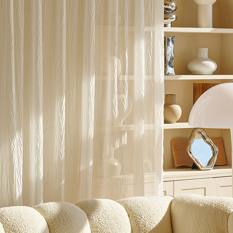 梦幻帘纱帘透光不透人2021新款客厅网红阳台白纱窗纱白色窗帘纱幔