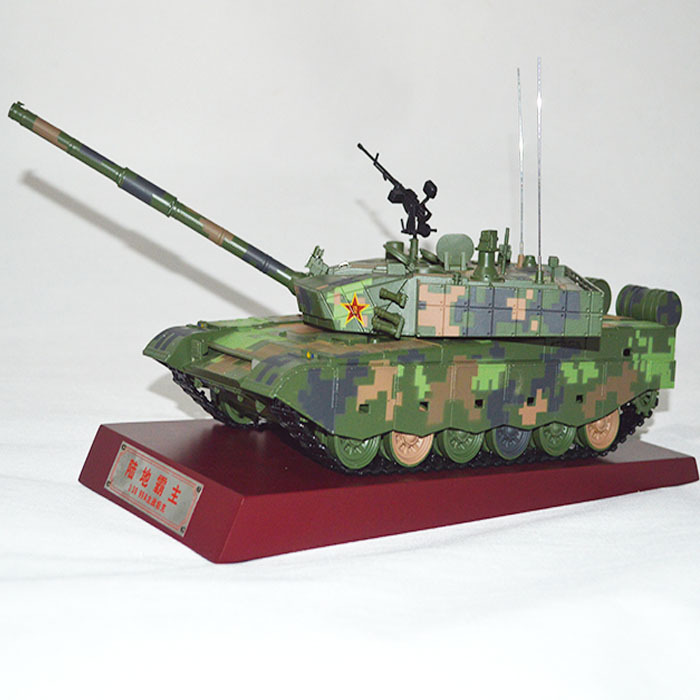 军绿迷彩99a坦克模型批发1:30