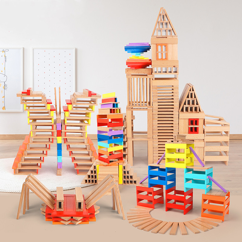阿基米德大型搭建积木条幼儿园中班大班建构区域材料儿童拼装玩具