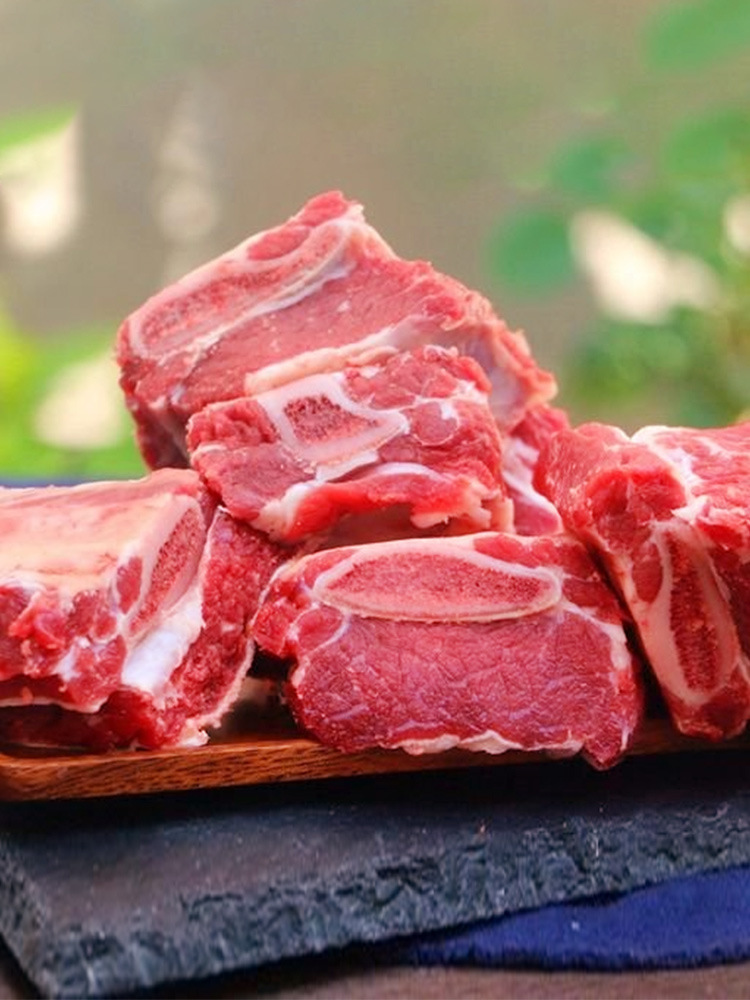 国产原切黄牛牛排骨2000g新鲜带肉整根牛肋骨牛仔骨冷冻商用牛肉5