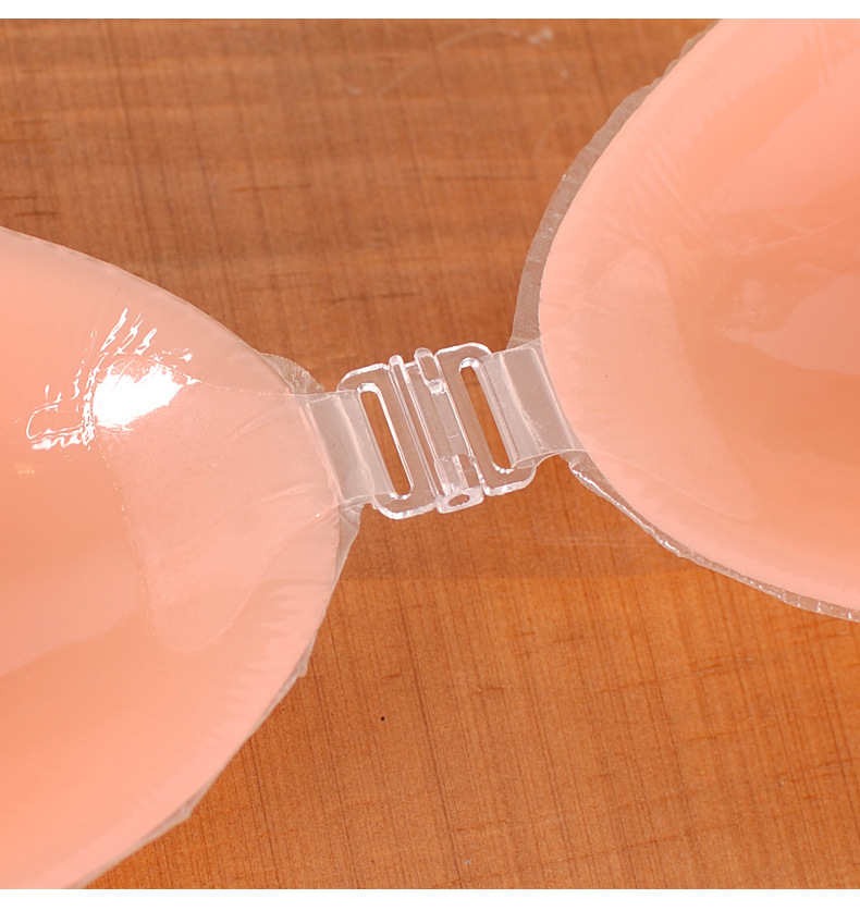 跨境浅肤色聚拢硅胶胸贴隐形文胸婚纱游泳乳贴提胸硅胶文胸代发