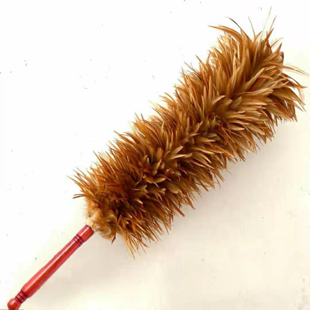 鸡毛单子手工鸡毛掸子加厚纯手工可家用汽车用结婚除尘扫灰家务新