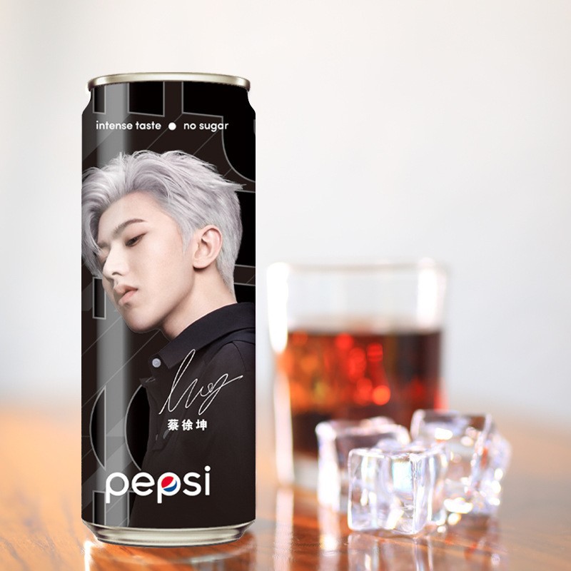 可乐无糖碳酸饮料蔡徐坤限量版形像高清写真罐纪念版无糖饮料