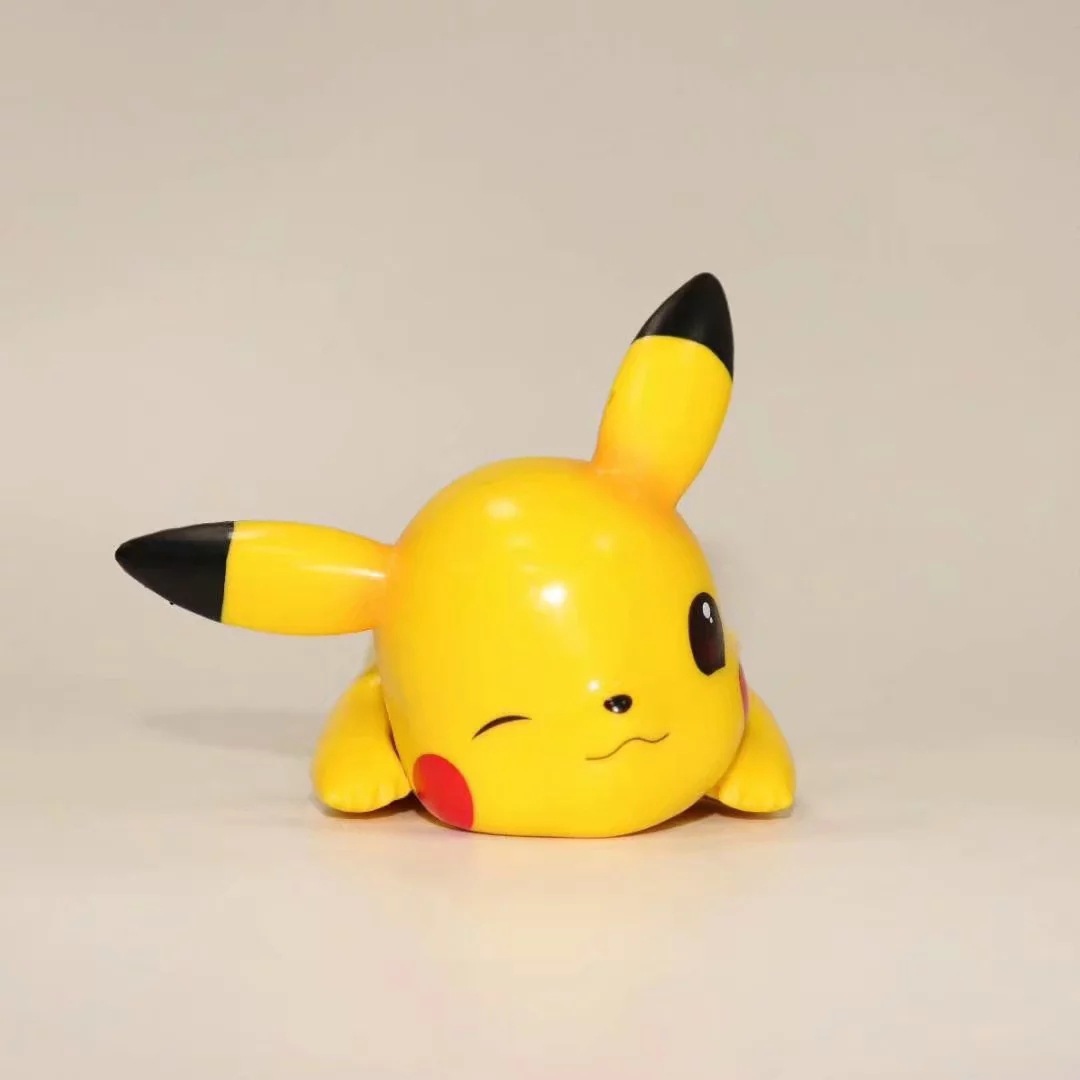 神奇宝贝 趴趴皮卡丘 q版公仔 小精灵 口袋妖怪 模型盒装手办