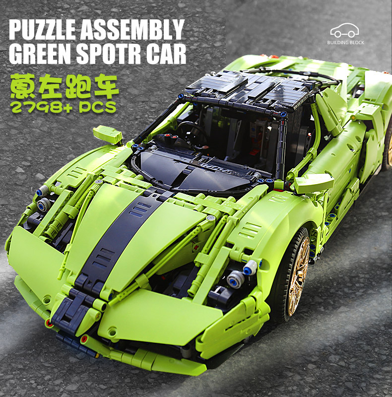 宇星模王13074moc科技机械组恩佐成年大人高难度拼装积木跑车玩具