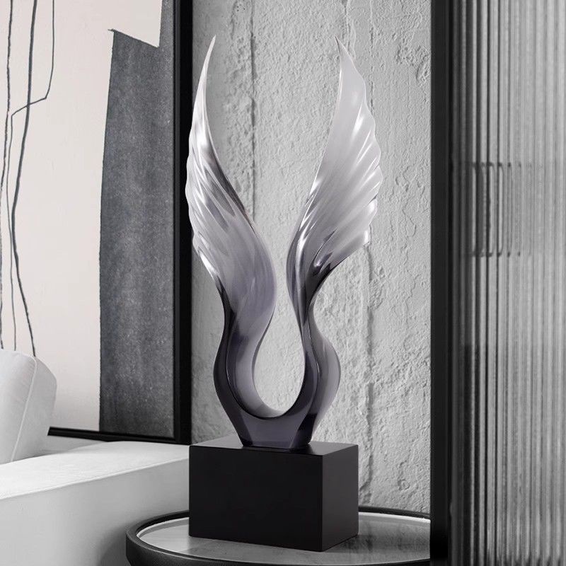 抽象艺术摆件感乔迁新居礼物现代轻奢书房玄关电视柜装饰品-阿里巴巴