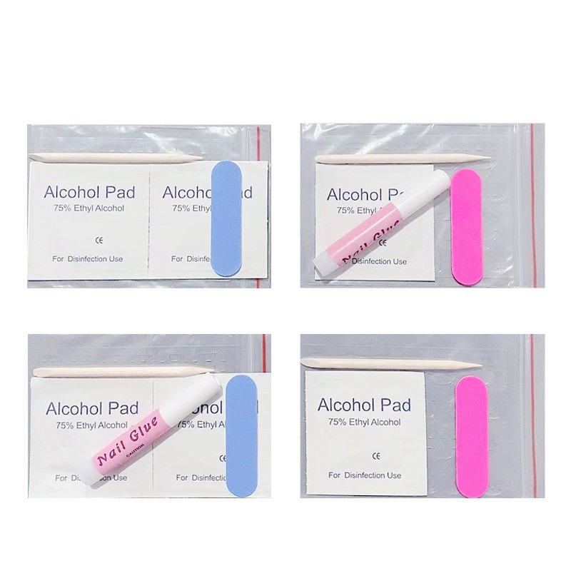Wear Nail Kit Nail Kit Wholesale Material Glue Jelly Glue Alcohol Pad Nail File Full Package