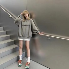 FEAR OF GOD FOG复线ESSENTIALS美式宽松圆领加绒卫衣春男百搭