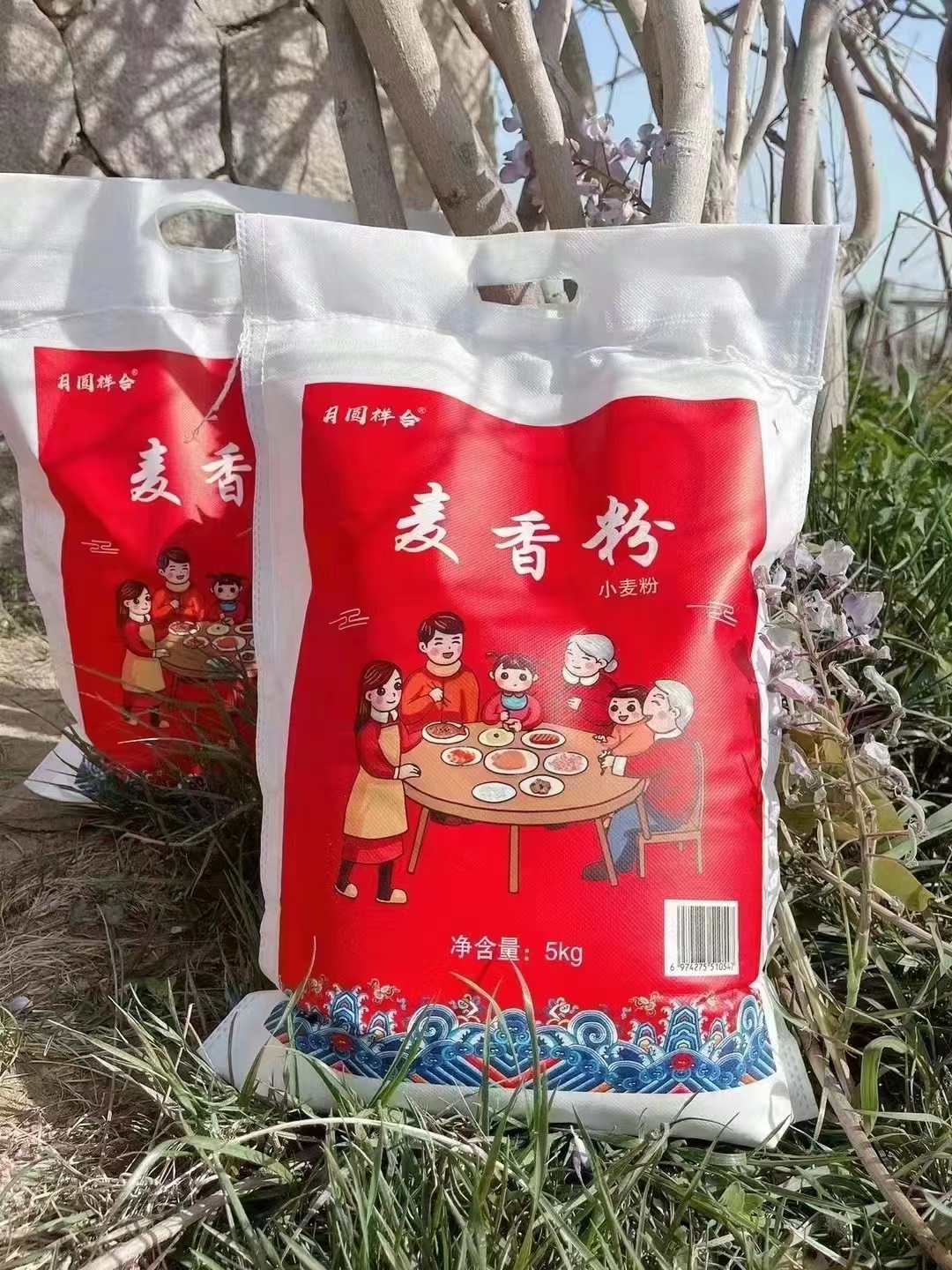 小麦粉面粉5kg 自发面粉馒头包子烘焙饺子皮粉10斤麦香粉商用礼品
