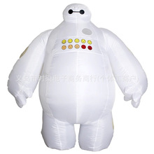 万圣节大白充气服，白色连体服角色扮演生日派对 Baymax有表情布