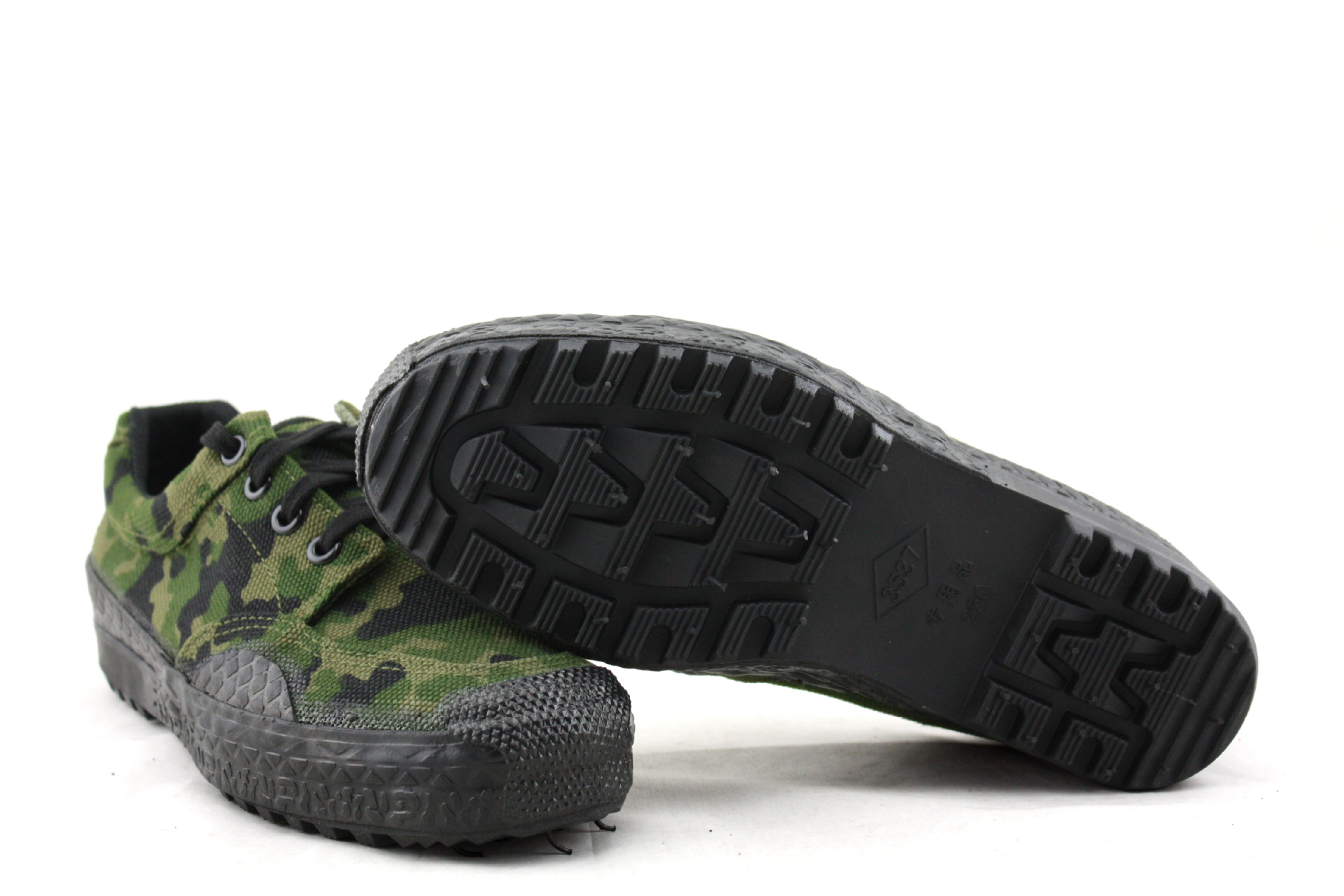 正品际华3537解放鞋男工地防滑耐磨劳保鞋民工劳动鞋防滑迷彩胶鞋