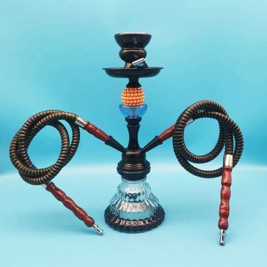 跨境阿拉伯水烟壶旅行款双管玻璃瓶水烟壶套装hookah shisha配件