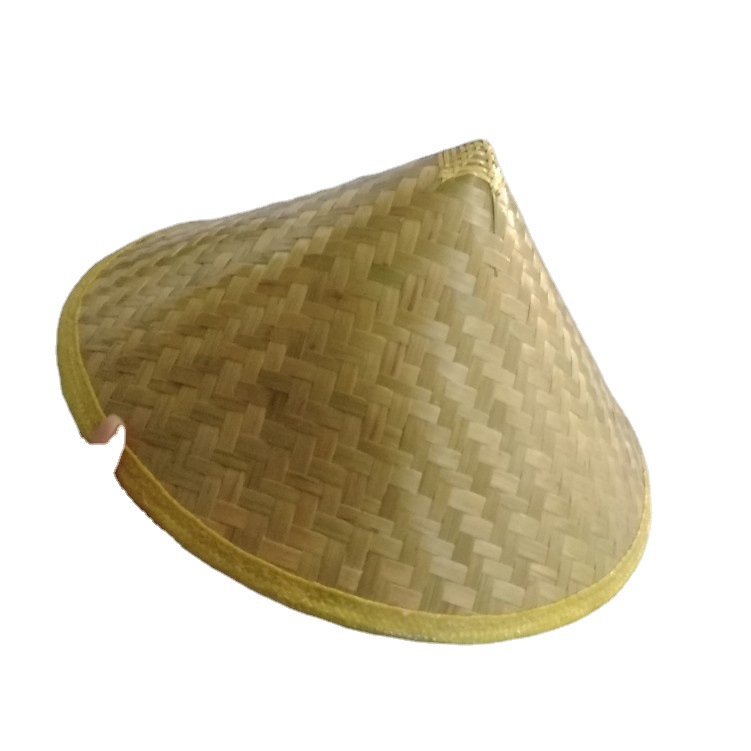 竹青皮斗笠帽夏季农民防晒帽子百货地摊货小商品赶集竹编斗笠帽