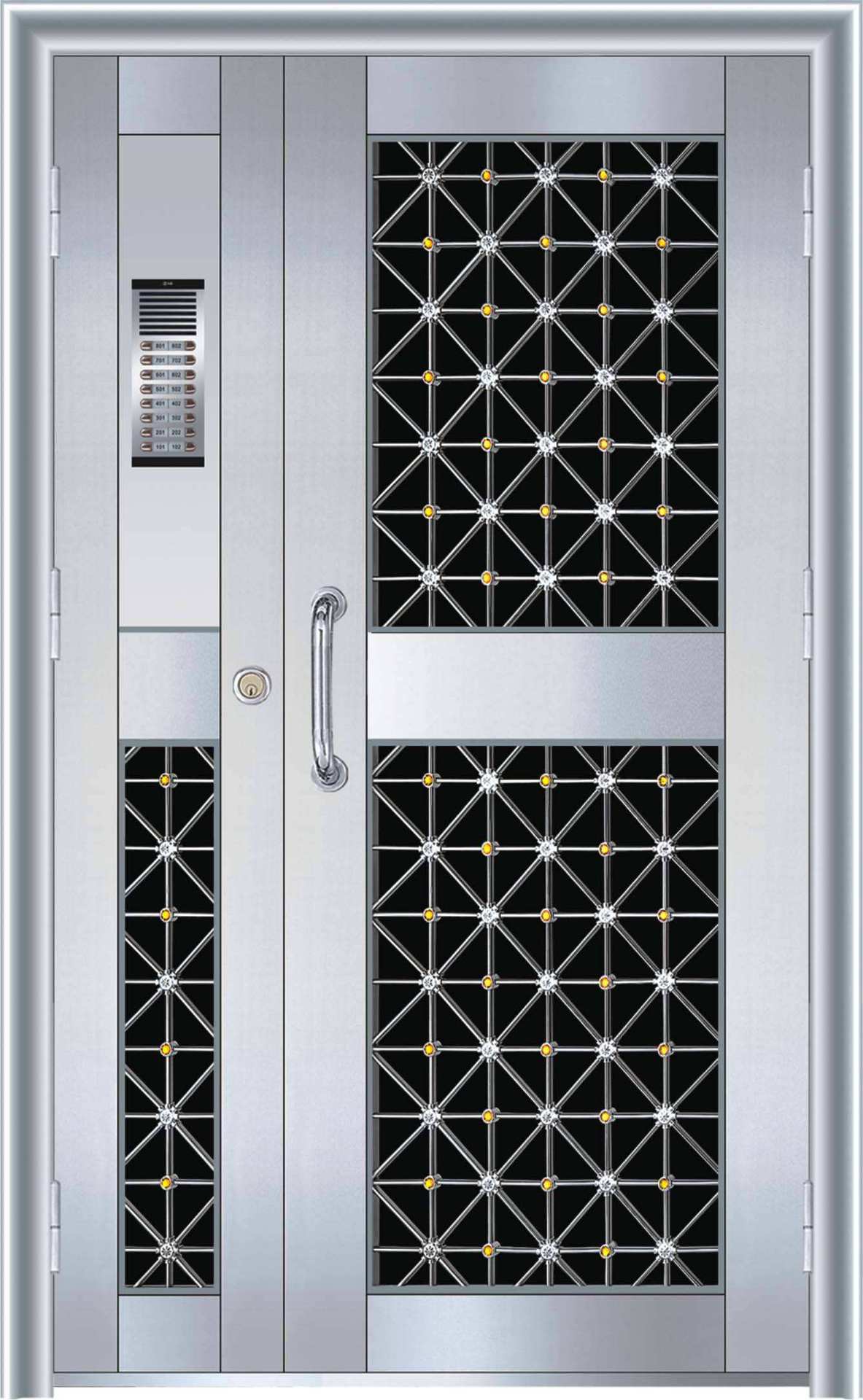 不锈钢单元对讲门