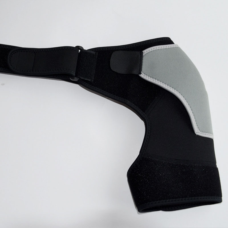 Cross-Border Sports Black Gray SBR Shoulder Pad Adjustable Strap Shoulder Pad Prevent Sports Strain Shoulder Protection Stretch