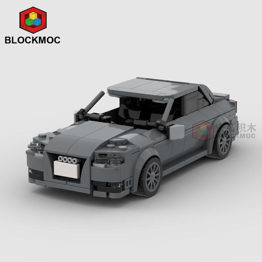 兼容乐高moc积木奥迪rs4益智拼装speed8格车儿童玩具汽车模型批发