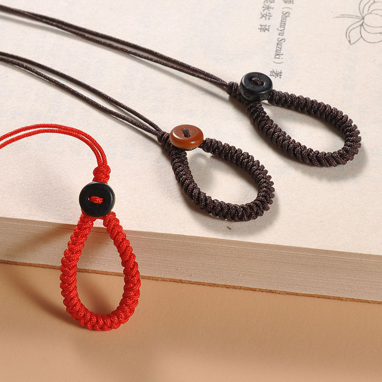 汽车钥匙挂绳手工编织钥匙扣半成品金刚结简约活扣吊坠绳子男女士