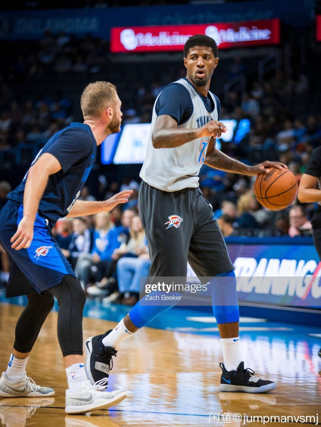 nba雷霆队球衣威少背心乔治保罗威少速干训练背心 雷霆速干训练服