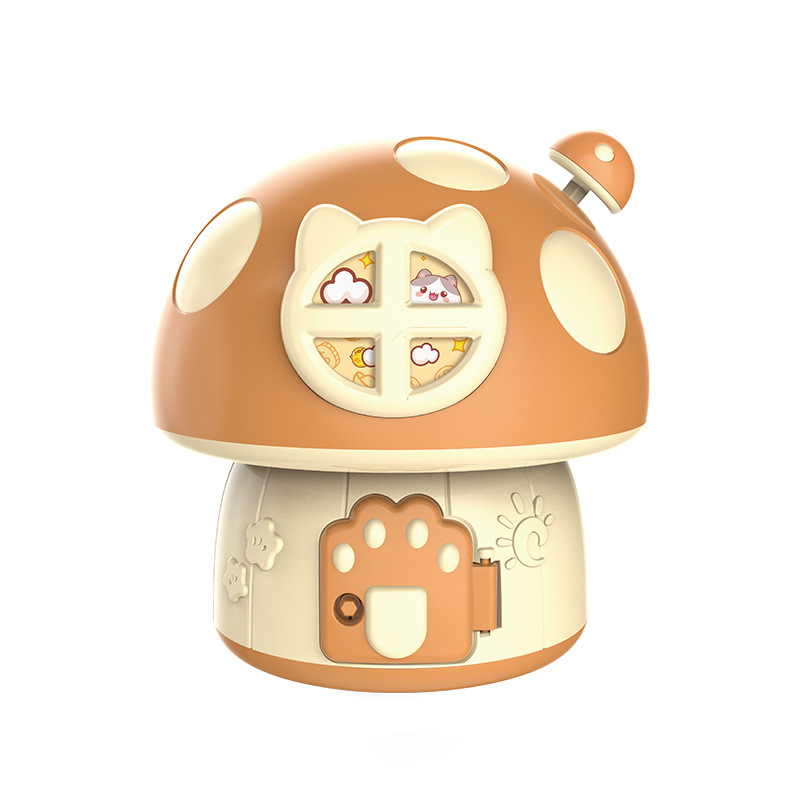 Cartoon Mushroom House Coin Bank Creative Decoration Boys and Girls Storage Paper Coin Kindergarten Gifts Small House Cash Box