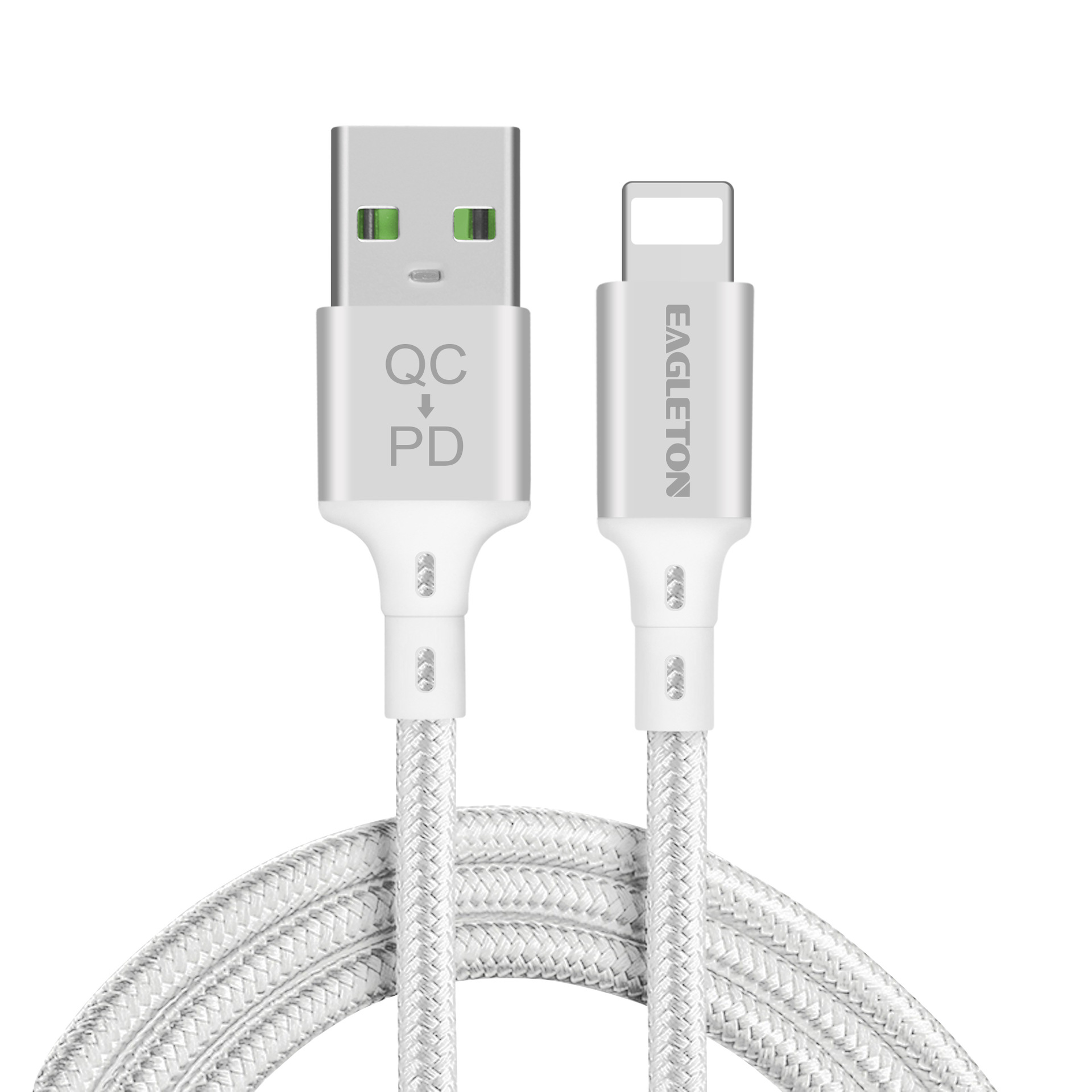 新款pd18w快充线 适用苹果数据线 qc转pd18w大电流闪充充电数据线