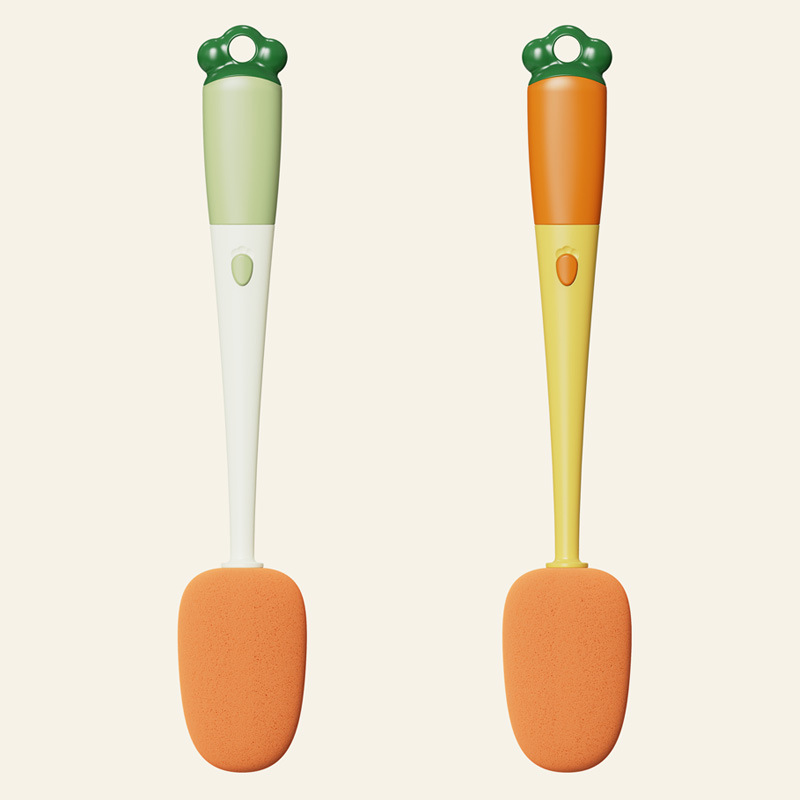 Long Handle Multi-Functional Three-in-One Cup Washing Brush Cleaning Brush Carrot One Brush Three-Purpose Cup Brush Bottle Brush Cleaning Brush