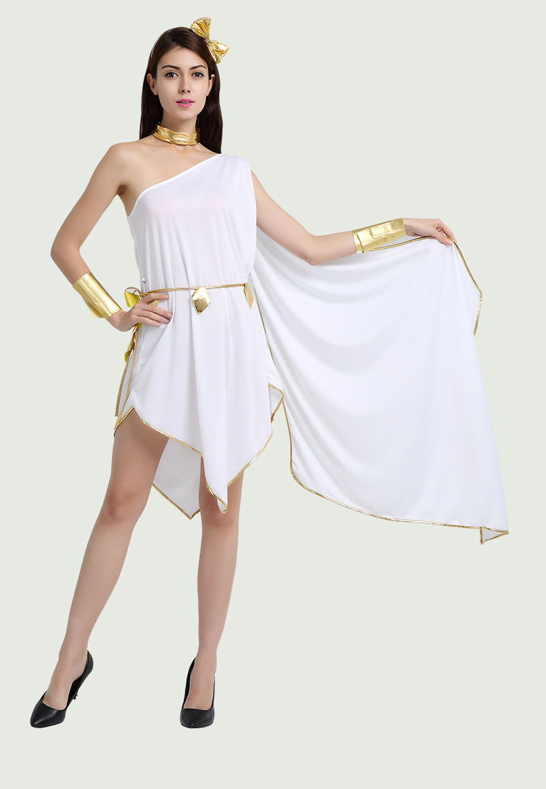 万圣节化妆舞会服装希腊金边女神游戏制服性感装舞台表演演出服饰