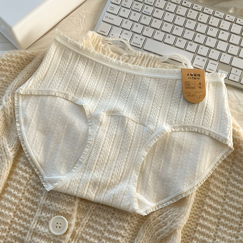 2024 New Pure Cotton Underwear Women's Cotton Underwear-Level Lengthened Crotch 7aa Baby Cotton Girl Briefs