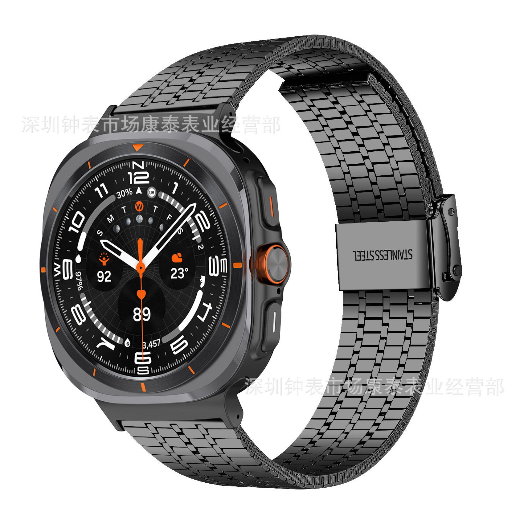 适用三星watch ultra47mm表带阿仙奴表带三星watch ultra米兰表带