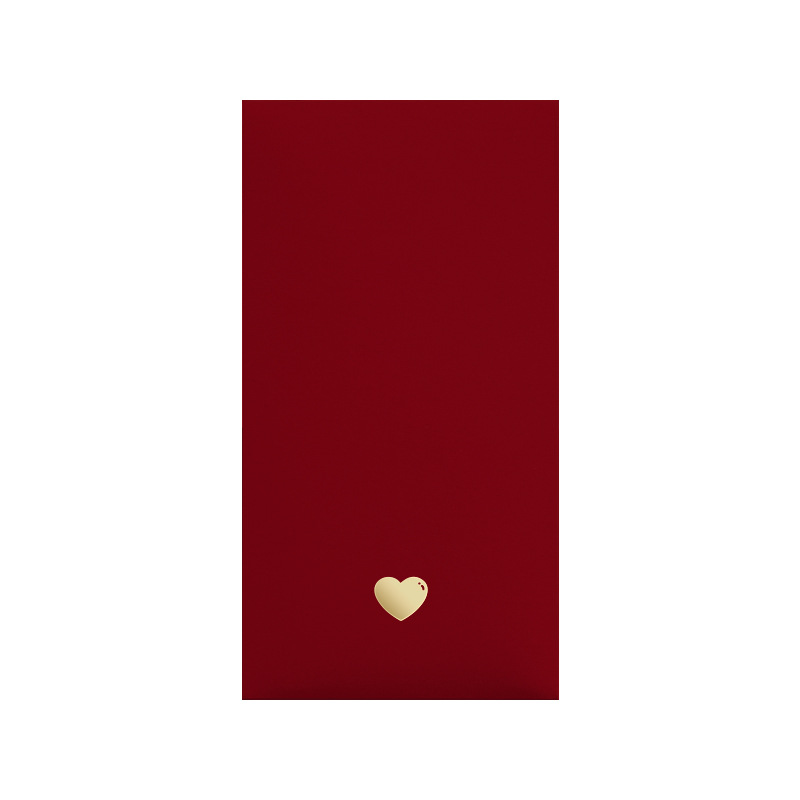 New Simple Skin Sense Red Envelope Valentine's Day Personalized Creative Red Pocket for Lucky Money Happy Birthday Fu Character Wedding Gift Seal